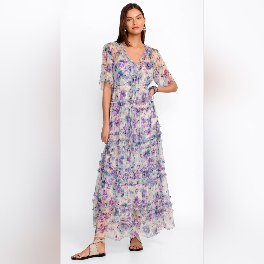 NWOT Johnny Was Glinda Silk Maxi Dress